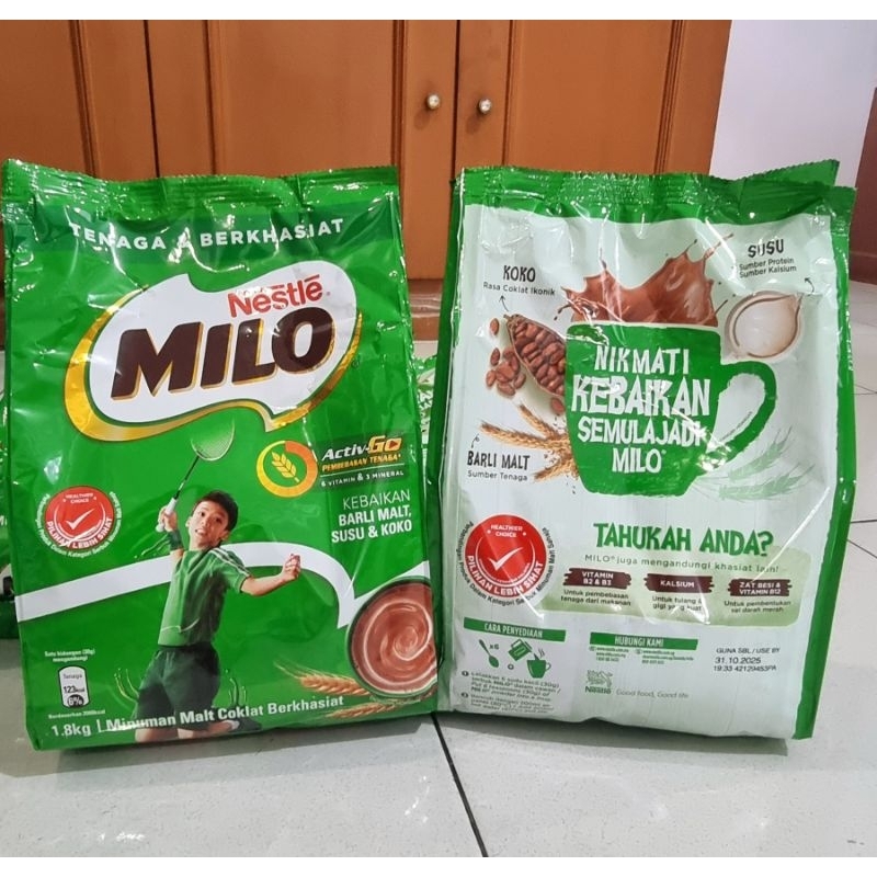 Jual Milo Nestle 1.8kg (Pengganti Milo 2kg) | Shopee Indonesia