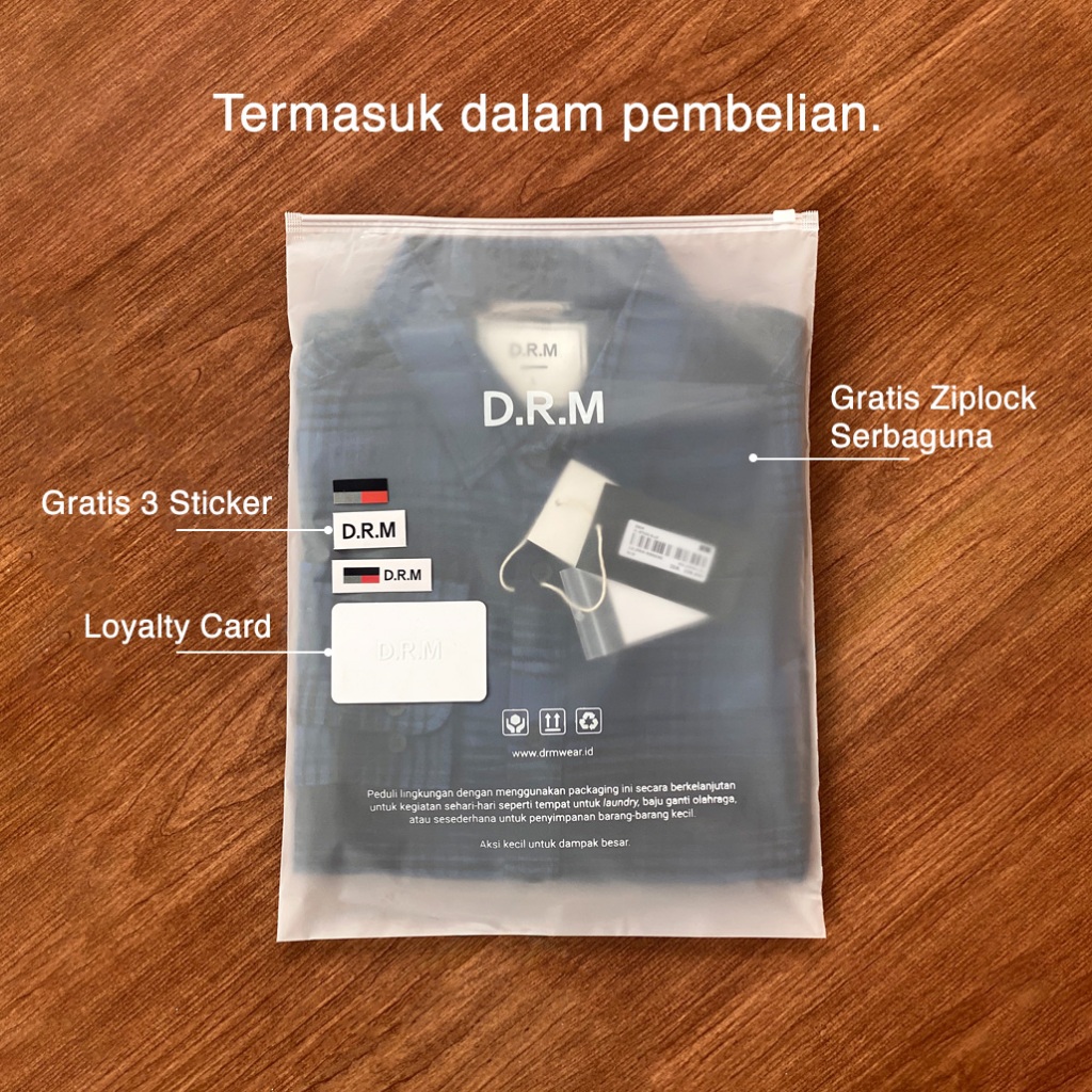 Jual DRM Kaos Polos Kancing Henley Panjang Navy | Shopee Indonesia