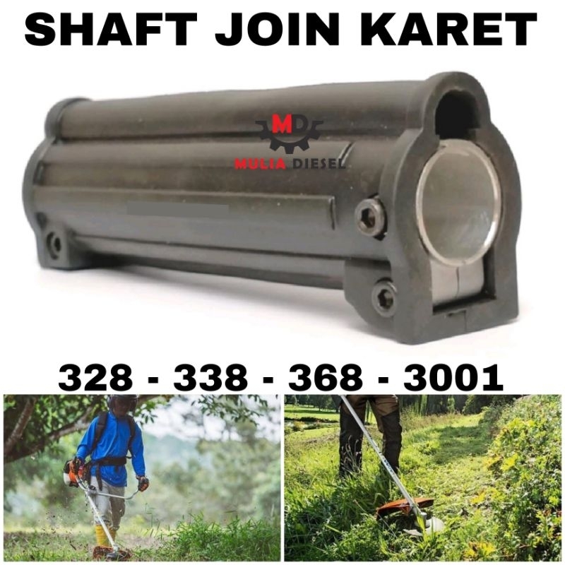 Jual Karet Pegangan As Stik Handle Grip Mesin Potong Rumput 328 Joint ...