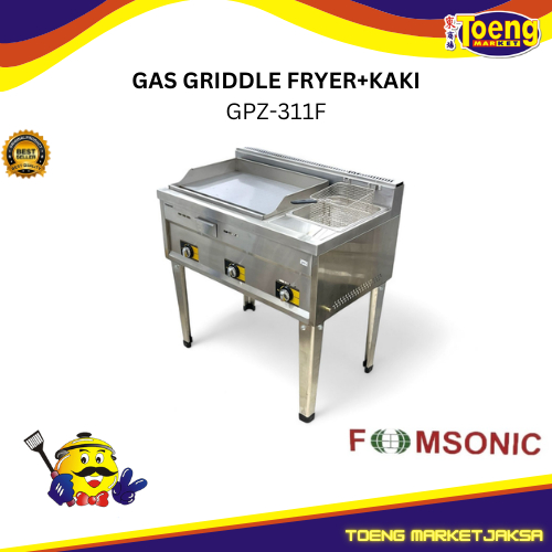 Jual KOMPOR PENGGORENGAN / GAS GRIDDLE FRYER+KAKI GPZ-311F FOMSONIC ...