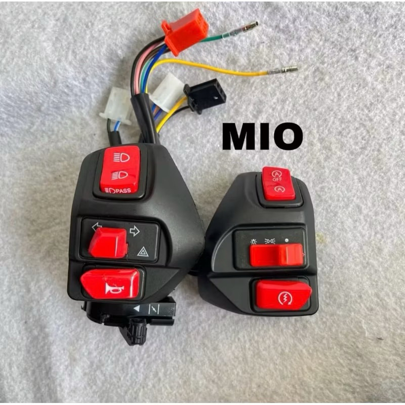 Jual COD Saklar Mio Kiri Kanan+Hazard Warna merah Mio Sporty Mio Smile ...