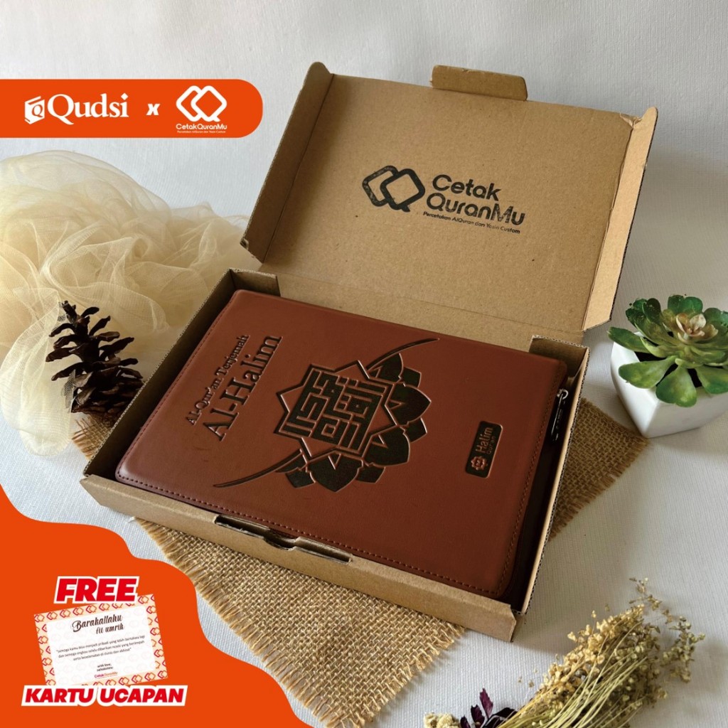 Jual Al Quran Terjemah Al Halim Ukuran A5 Kalp Custom Nama Kertas HVS ...