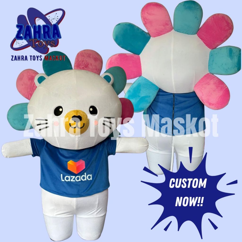 Jual Badut Maskot Lazada ( CUSTOM ) By Zahra Toys Maskot | Shopee Indonesia