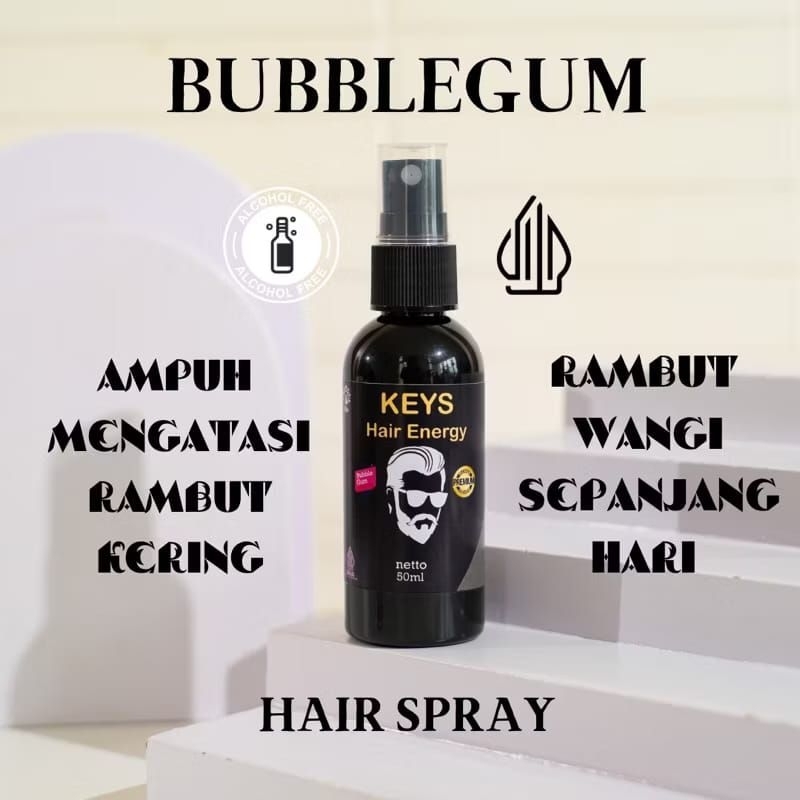 Jual Minyak Rambut Pria Spray Keys Hair Energy 50ml Wangi Sepanjang ...