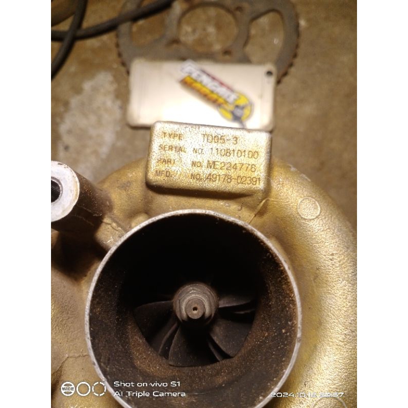 Jual keong turbo charger mitsubishi canter ps100 ps125 kode td05-3 ...