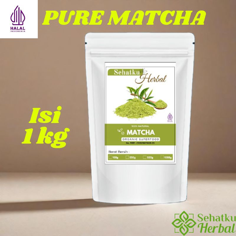 Jual Sehatkuherbal Matcha Powder Green tea : Bubuk Matcha Isi 1kg ...