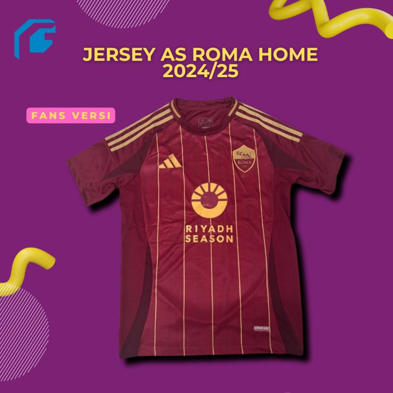 Jual AS ROMA HOME 2024/25 | Shopee Indonesia