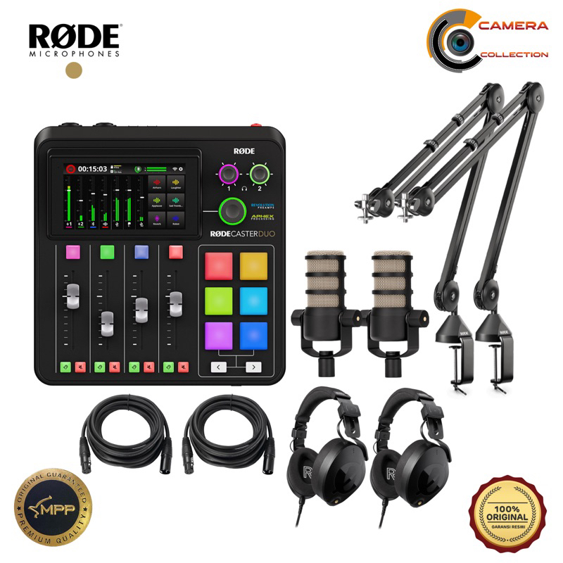 Jual RODE RodeCaster Duo Podcaster Bundle Two-person Podcasting - Black ...