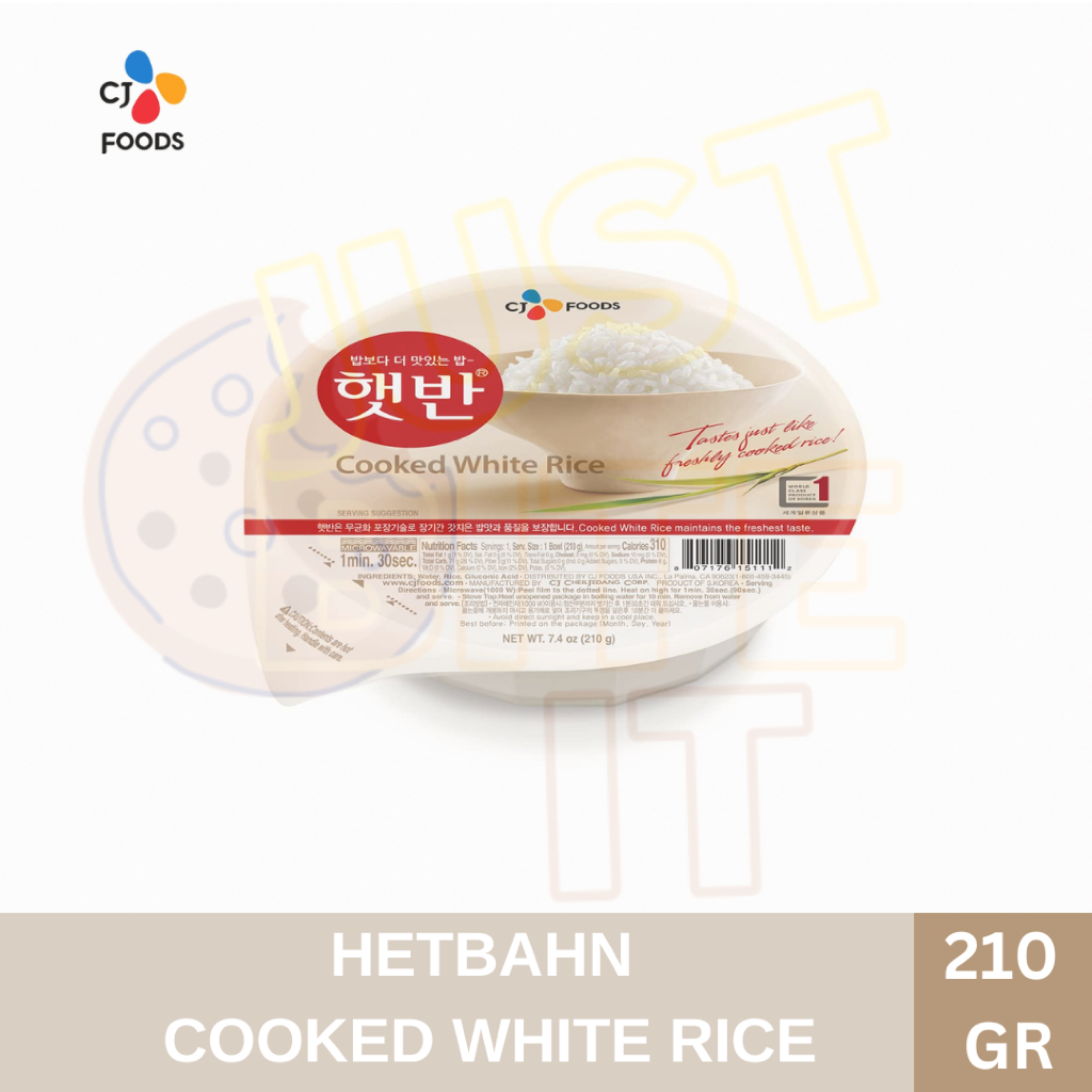 Jual HETBAHN COOKED WHITE RICE / NASI PUTIH INSTANT 210 GR | Shopee ...