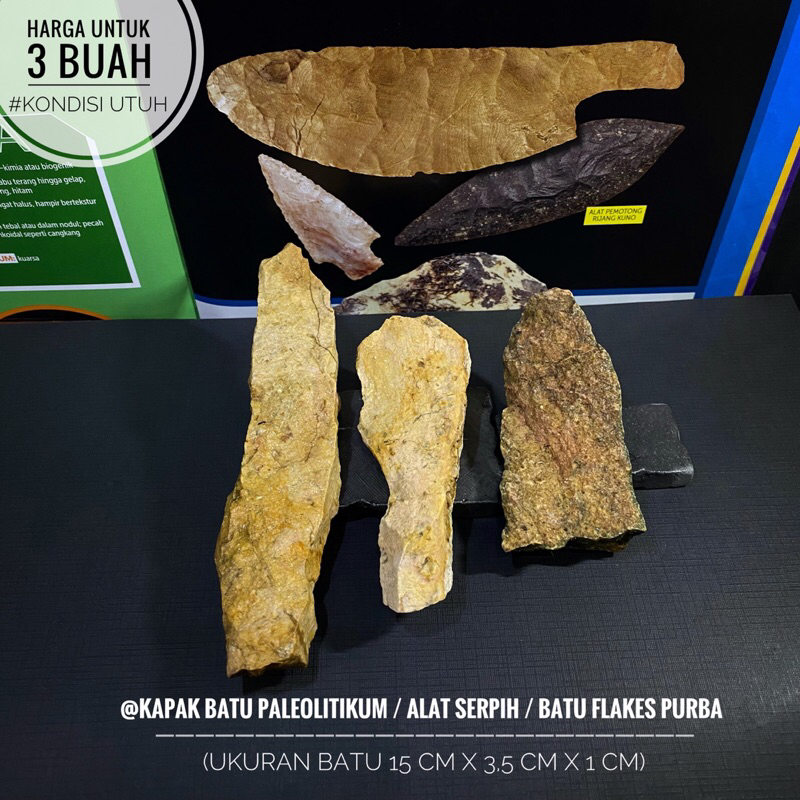 Jual Kapak Batu Paleolitikum C21 atau Kapak Genggam Purba atau Batu