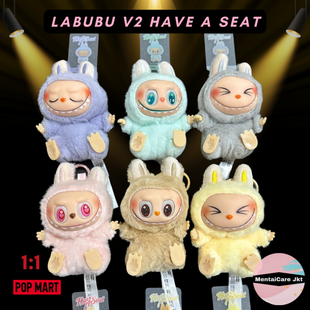 Jual [READY STOCK] Boneka Labubu V2 Have A Seat Labubu 1:1 The Monster ...
