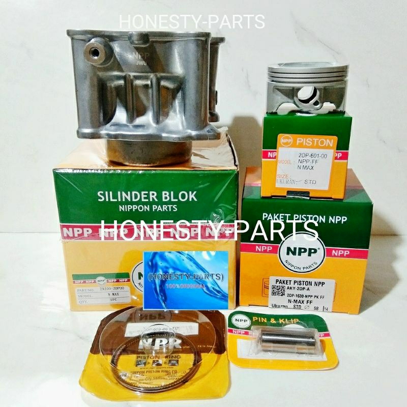 Jual Blok seher/blok kit+piston kit,Nmax/n max,aerox,2DP,DI JAMIN 100% ...