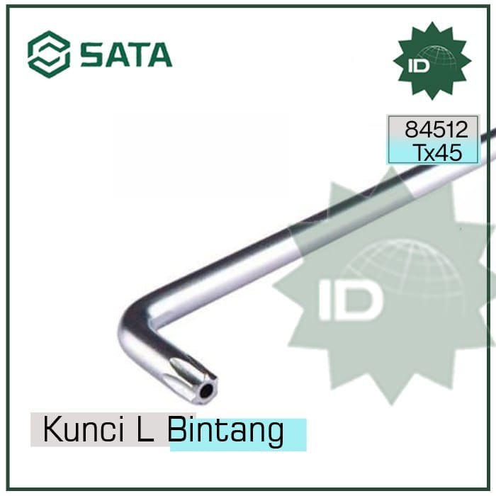 Jual KUNCI L BINTANG 84512 - TORX TAMPER PROOF KEY T-45 SATA | Shopee ...