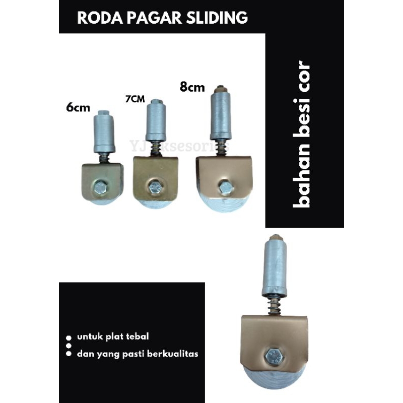 Jual Roda pagar sleeding roda pagar sliding besi super murah | Shopee ...