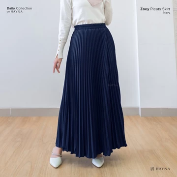 HAYNA Zoey Pleats Skirt (All Colors) Rok Wanita Plisket