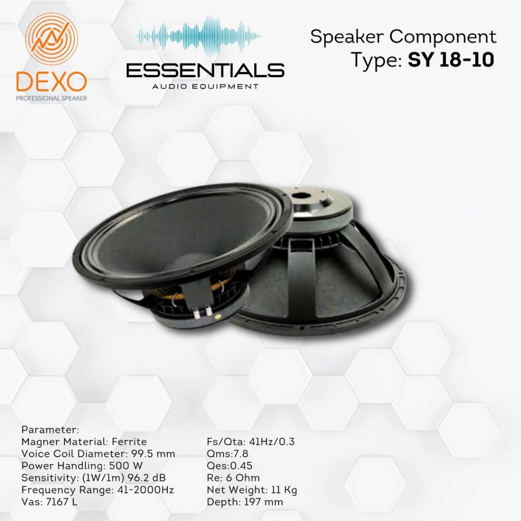 Jual Speaker componets 18 in DEXO SY 18-10 | Shopee Indonesia