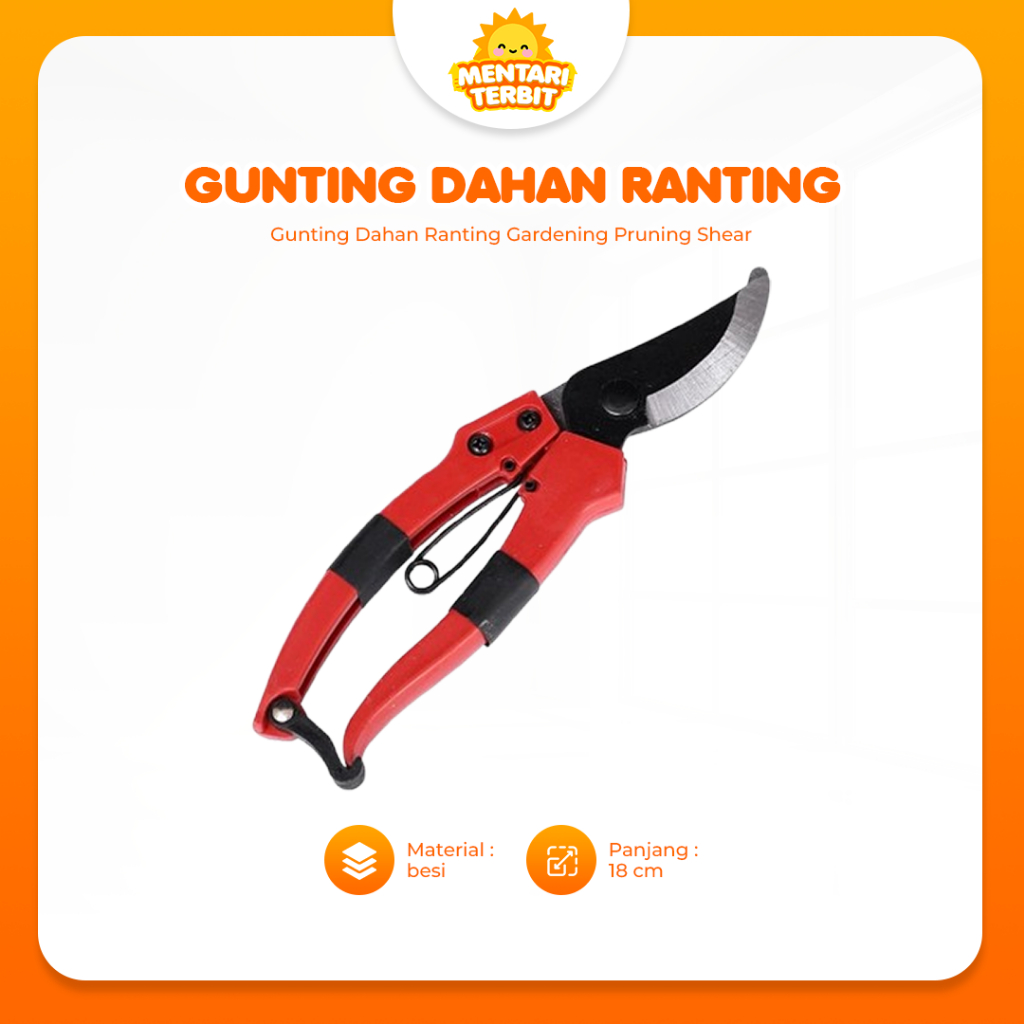 Jual Gunting Dahan Ranting Bunga Tanaman-Stainless Steel Garden Shears ...