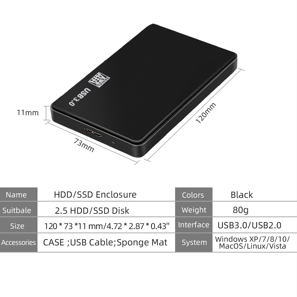 Jual Casing Harddisk External USB 3.0 HDD/SSD Casing/Enclosure 2.5 Inch ...