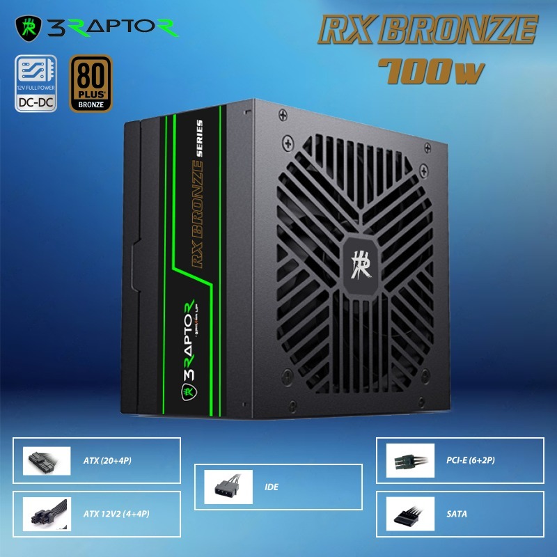 Jual PSU RAPTOR RX BRONZE 700 WATT 80 PLUS BRONZE | Shopee Indonesia