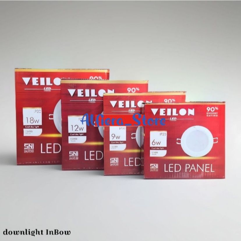 Jual Panle Lampu Downlight LED IB Panel VEILON 6W 9W 12W 18W Bulat ...