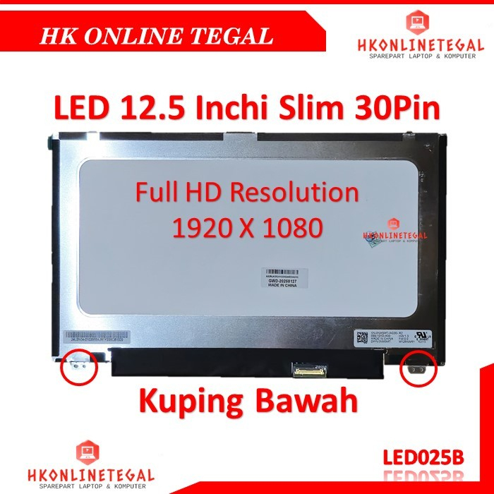 Écran LCD 12,5 LED LP125WF2-SPB3 SPB4 NV125FHM-N62 IPS FHD 1920x1080