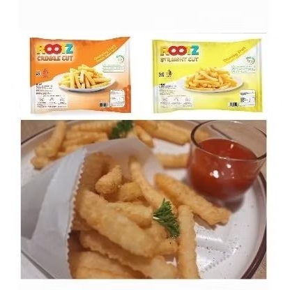 Jual Rootz Crinkle Cut Dan Straight Cut 400 gr | Shopee Indonesia