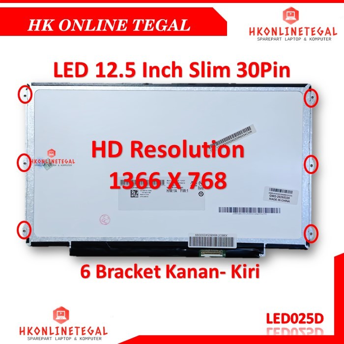 Jual Layar LCD LED Laptop HP 820-G1, 820- G2, 820-G3, 820-G4 12.5 Inch ...