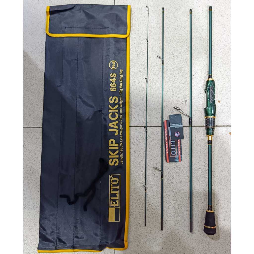 Jual Travel Rod Elito Skip Jacks 604/664/704 with Fuji Ring Guide ...