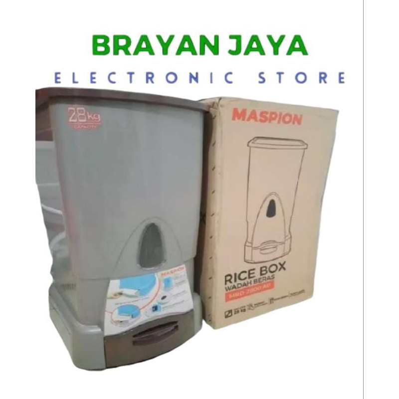 Jual RICE BOX / TEMPAT BERAS MASPION 2800 AP KAPASITAS 28 KG | Shopee ...
