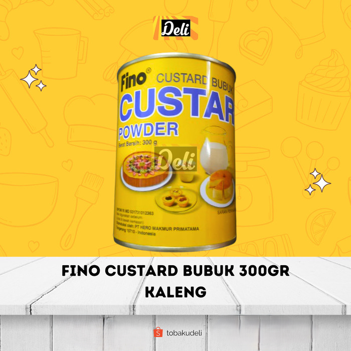 Jual Fino Tepung Custard Bubuk Powder Kaleng 300gr | Shopee Indonesia