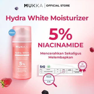 Mukka - Hydra White Moisturizer 100ml Pelembap Wajah Mencerahkan