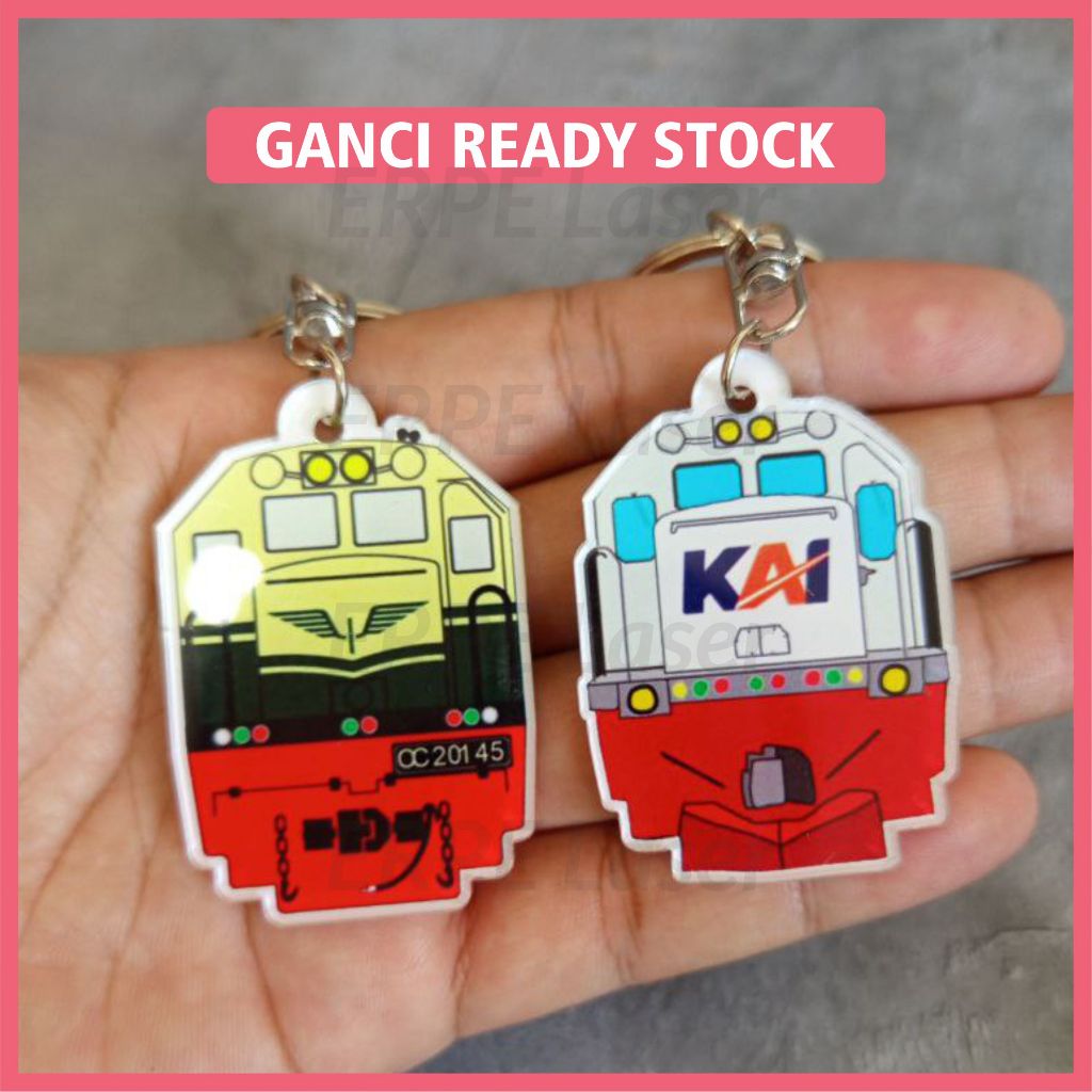 Jual Gantungan Kunci Akrilik Kereta Api Ganci Kereta Api Indonesia