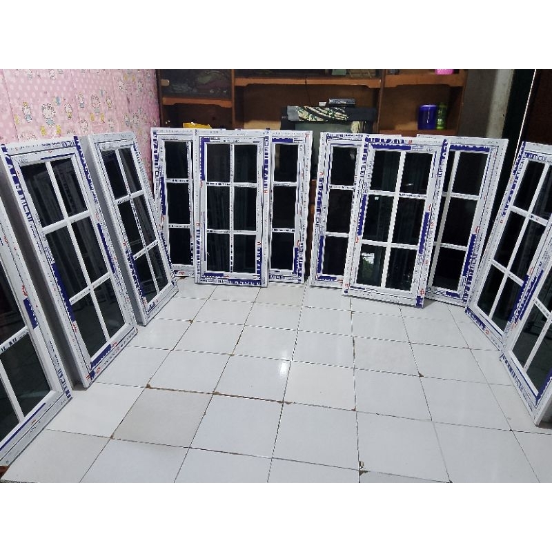 Jual kusen jendela aluminium variasi ornamen. bisa costum ukuran,modal ...