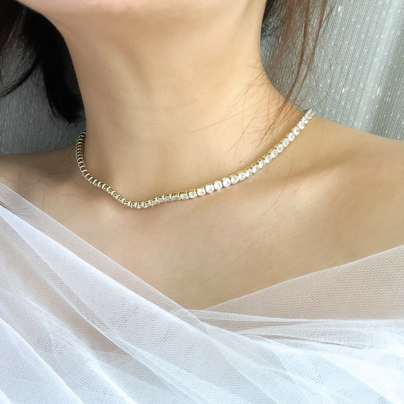 Jual KIMMY NECKLACE 4mm BRIDAL QUALITY NEW EDITION ZIRCONIA BEST SELLER Shopee Indonesia