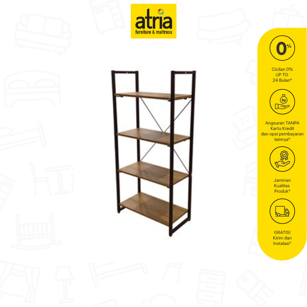 Jual Atria No Tools Rak serbaguna 4 Tier | Shopee Indonesia
