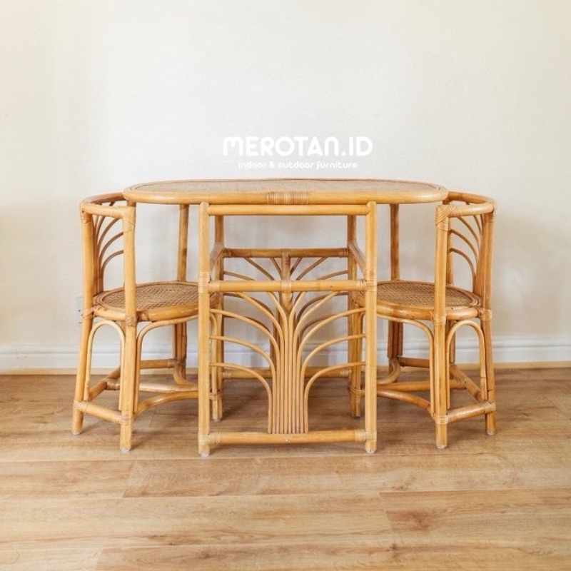Jual Set Kursi Meja Makan Rotan / Set Dining Chair / Kursi Rotan / Meja ...