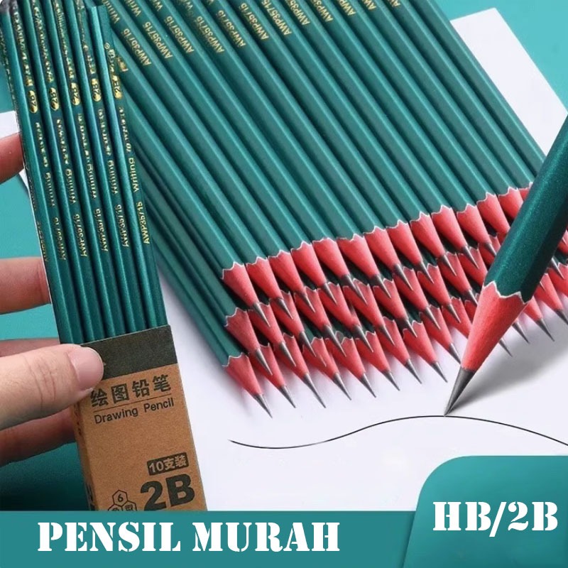 Jual 2B Graphite Pencil 2B Pensil | Shopee Indonesia