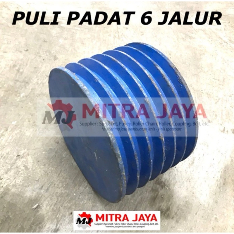 Jual PULI BESI PADAT B6 x 5 inch POLI PULLEY PULLY BESI ANCURAN 6 JALUR ...