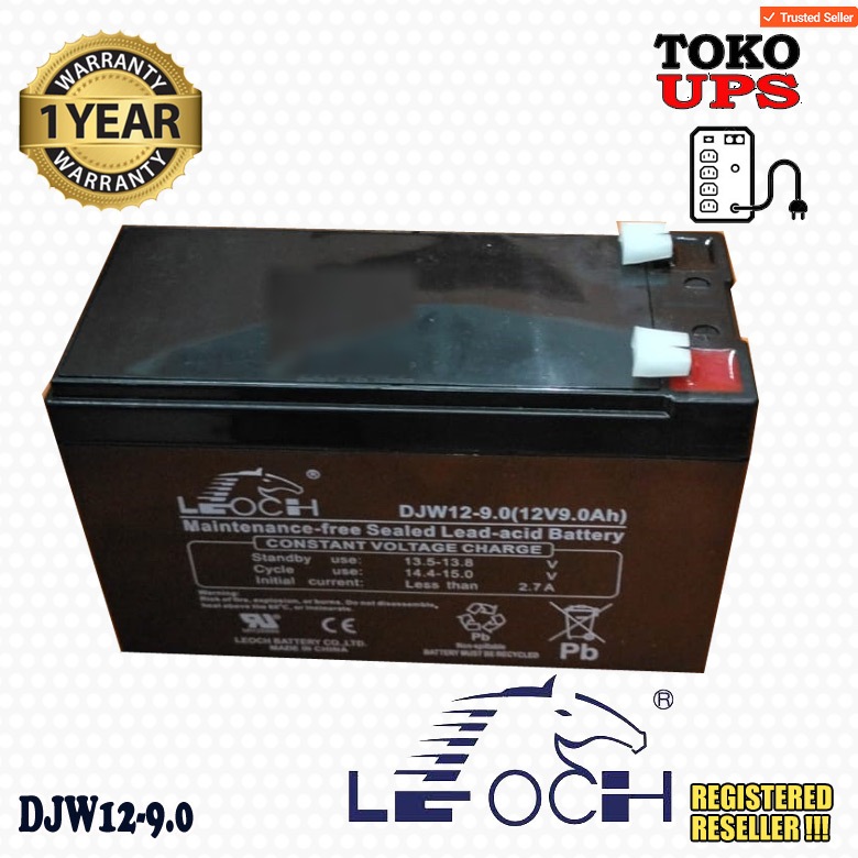 BATTERY REPL. LEOCH DJW12-7 12-Volt 7AH .187 INCH