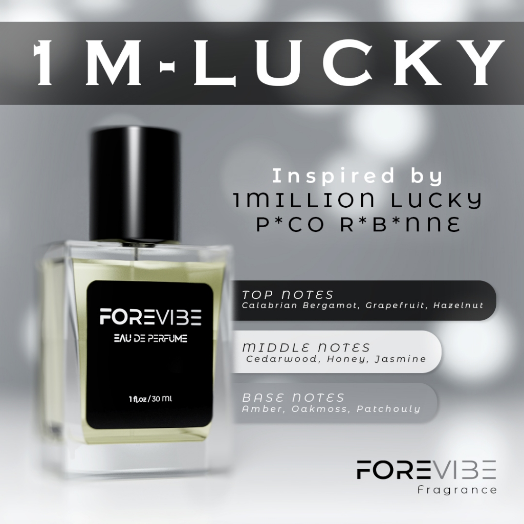 Parfum Forevibe 1M-Lucky Eau De Perfume Minyak Wangi Pria Tahan Lama