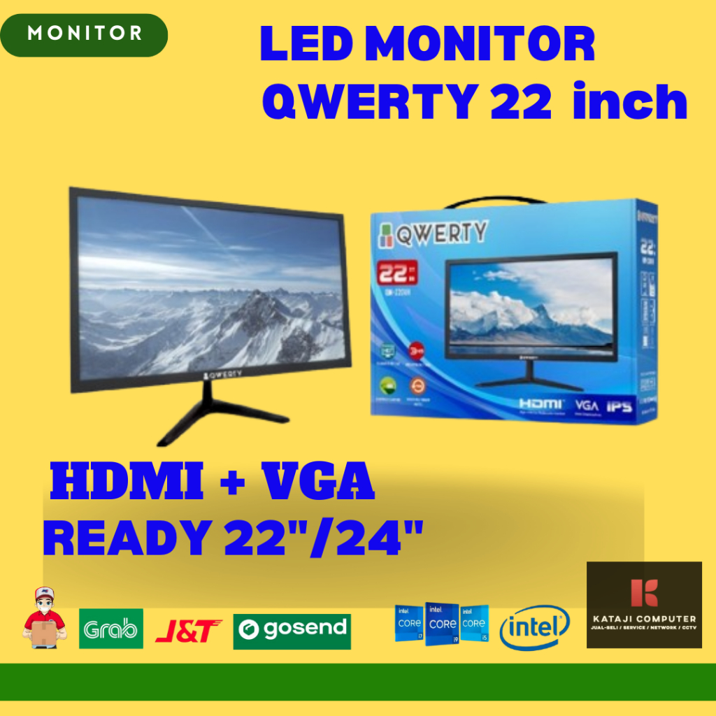 Jual MONITOR LED QWERTY 22 INCH QM-215VH HDMI + VGA bergaransi 1 Tahun ...
