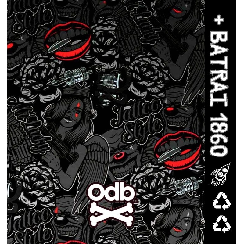 Jual AICOSTORE - Skin Wrap Baterai 18650 ODB x Doode Style Abstrak Art ...