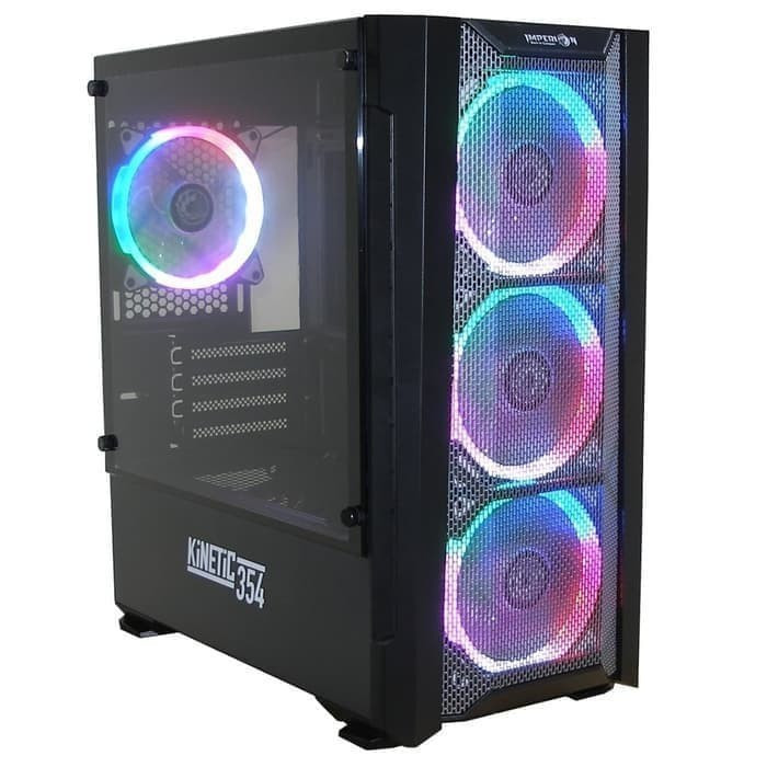Jual Imperion Casing Gaming Kinetic 354 ( include 4 Fan RGB ) | Shopee ...