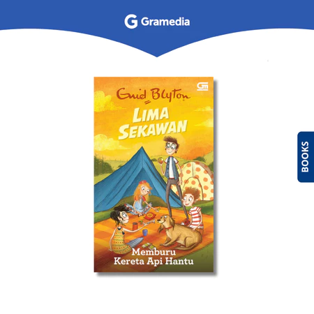 Gramedia Pustaka Utama Enid Blyton Lima Sekawan Memburu Kereta Api Hantu novel petualangan anak SD