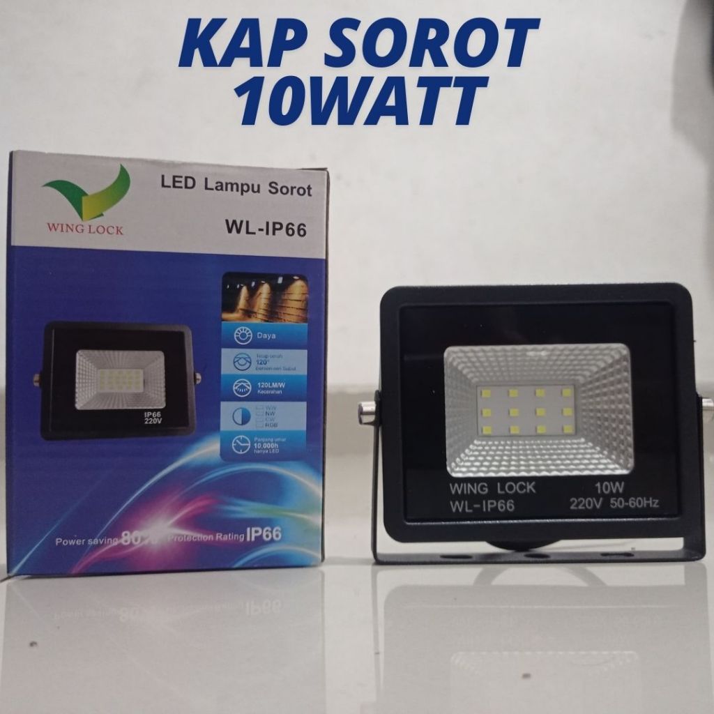 Jual LAMPU LED SOROT 10W KAP SOROT OAUTDOR 10WATT | Shopee Indonesia