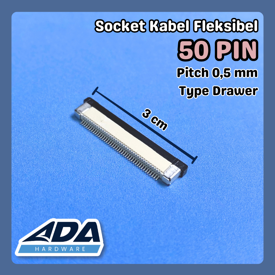 Jual Socket Kabel Fleksibel 50 Pin 0,5 MM Tipe Drawer | Shopee Indonesia