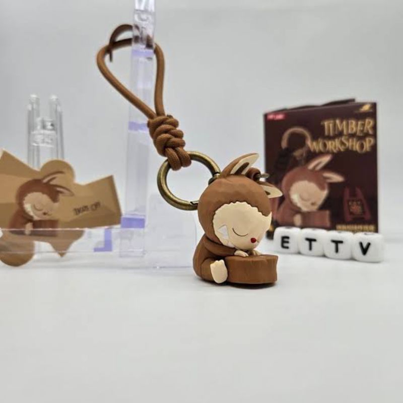 Jual Labubu Timber Workshop Keychain Original Pop land pop mart