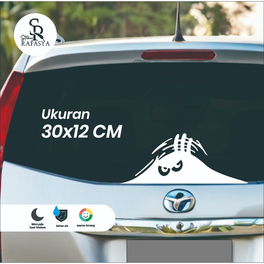 Jual Stiker Hantu 3 Dimensi Sticker Kaca Mobil Scotlite Cutting ...
