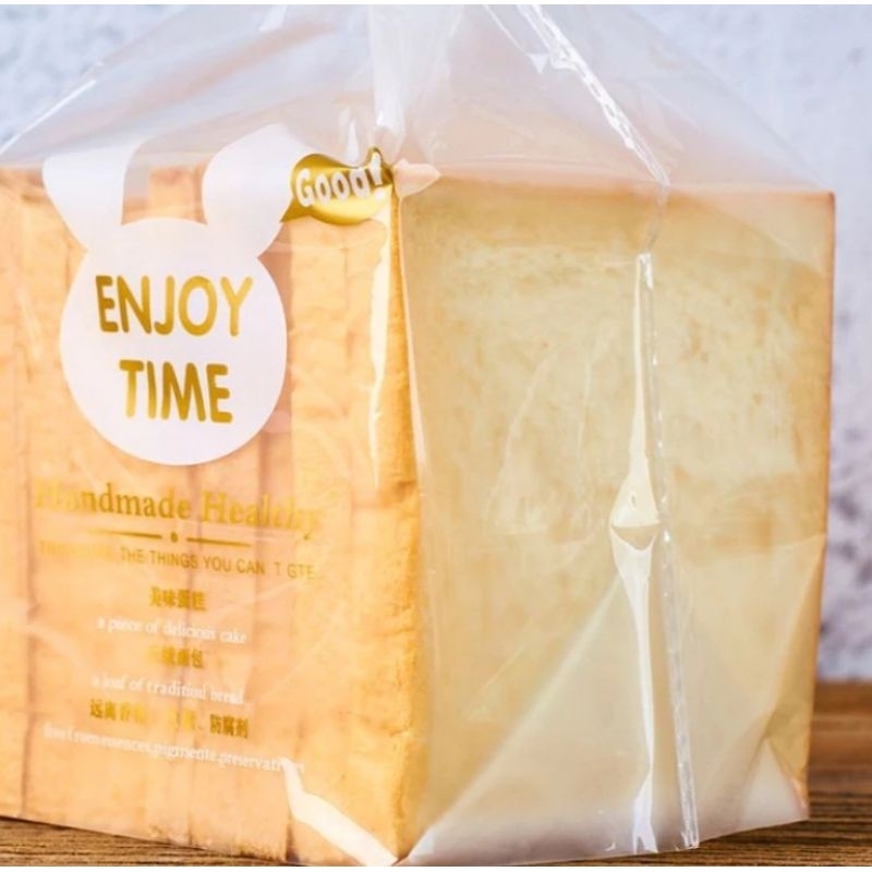 Jual plastik roti tawar dengan pengait ( enjoy time ) | Shopee Indonesia