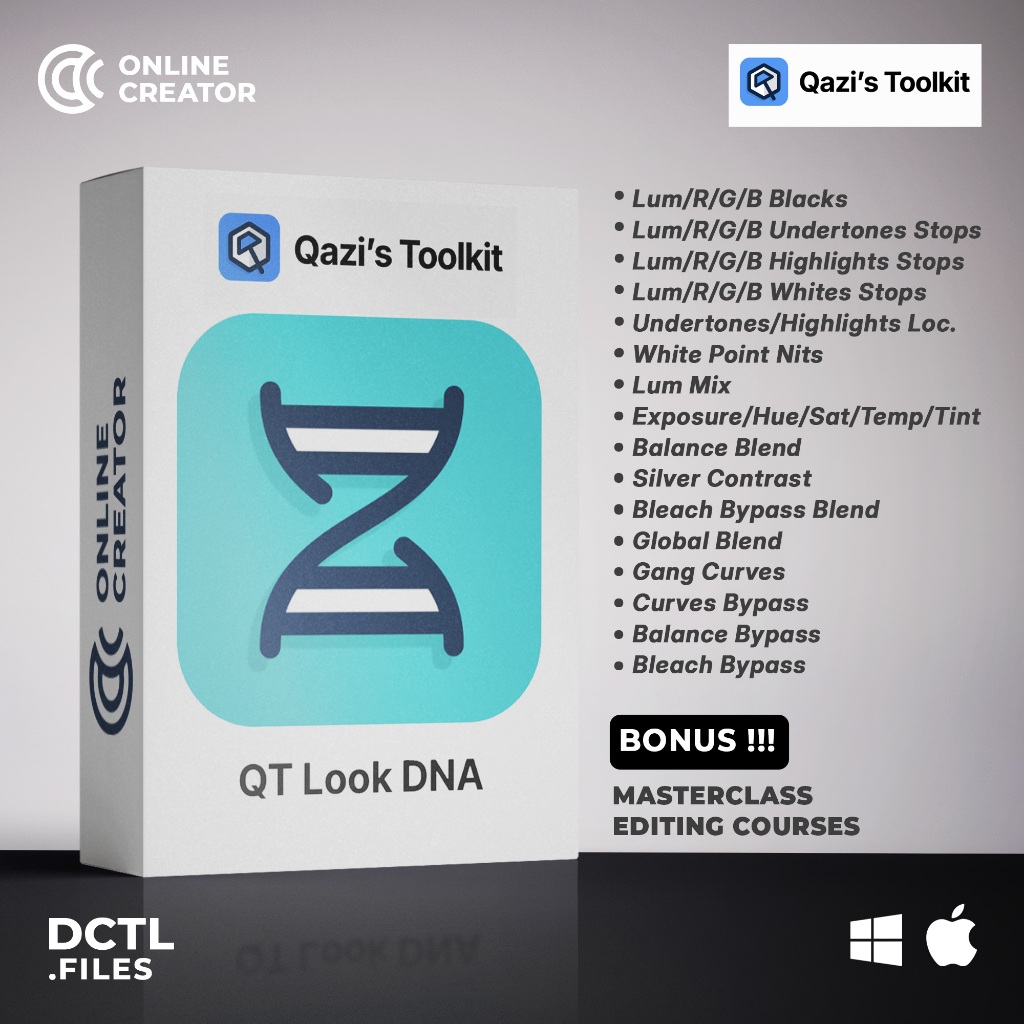 Jual QT Look DNA DCTL Waqaz Qazi Toolkit | Shopee Indonesia